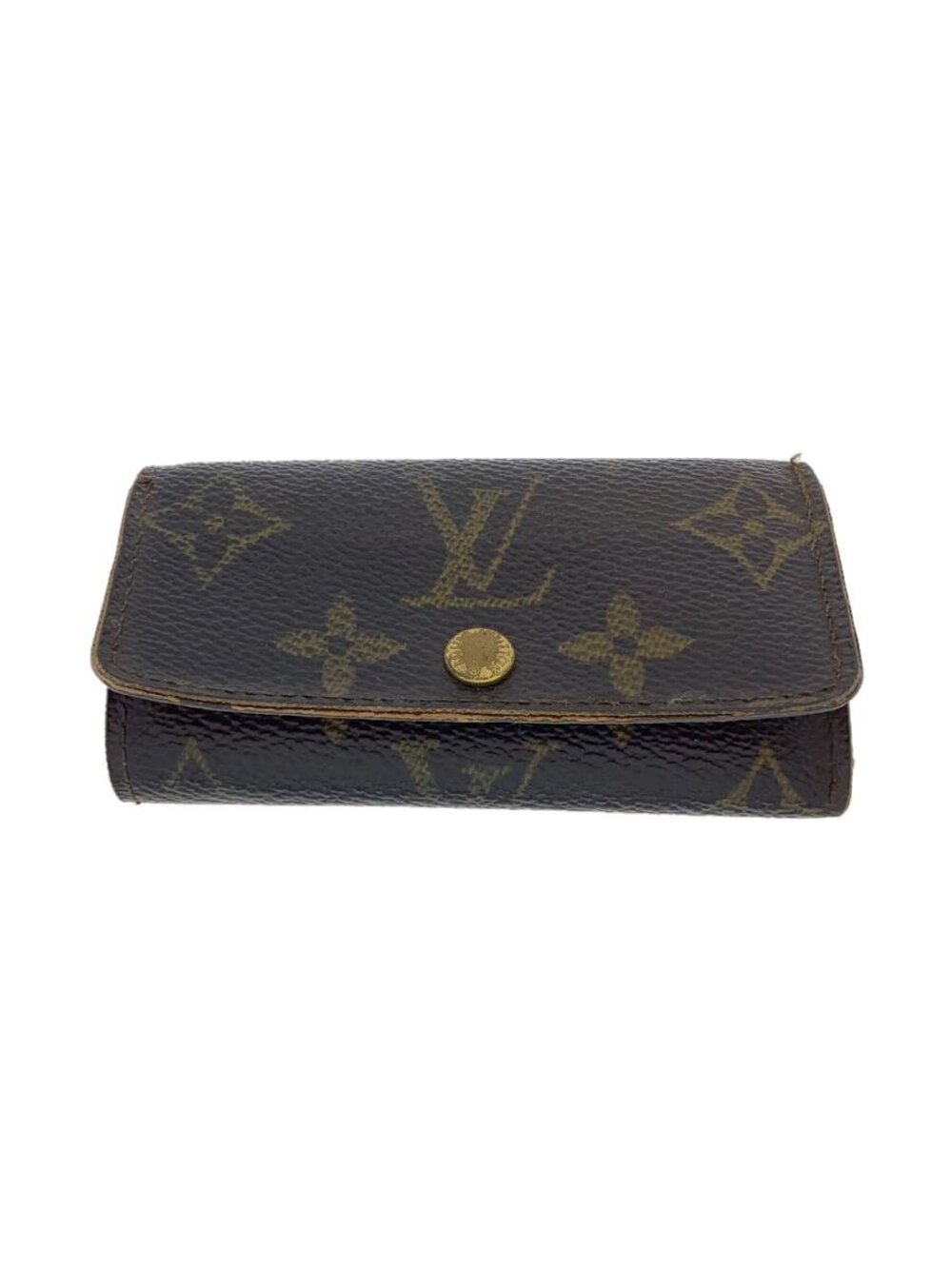 LOUIS VUITTON Key Case Wallet Brown All over